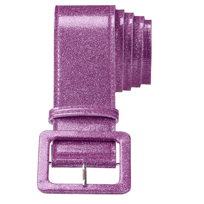 Radiant glitter belt purple
