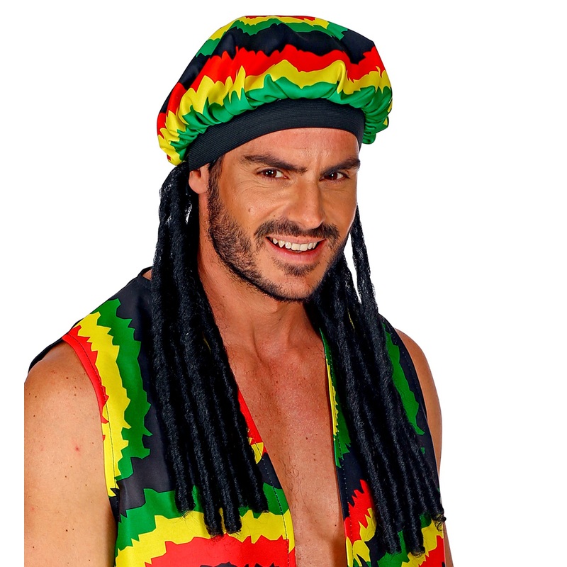 Reggae dreadlocks hat for men