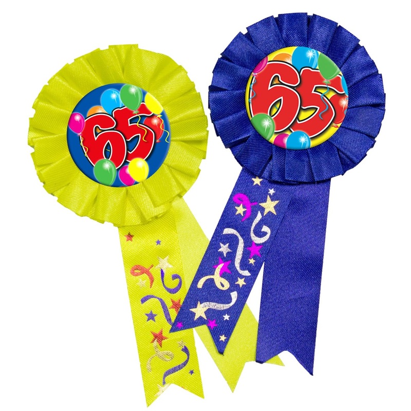 Spectacular 65th Birthday Button