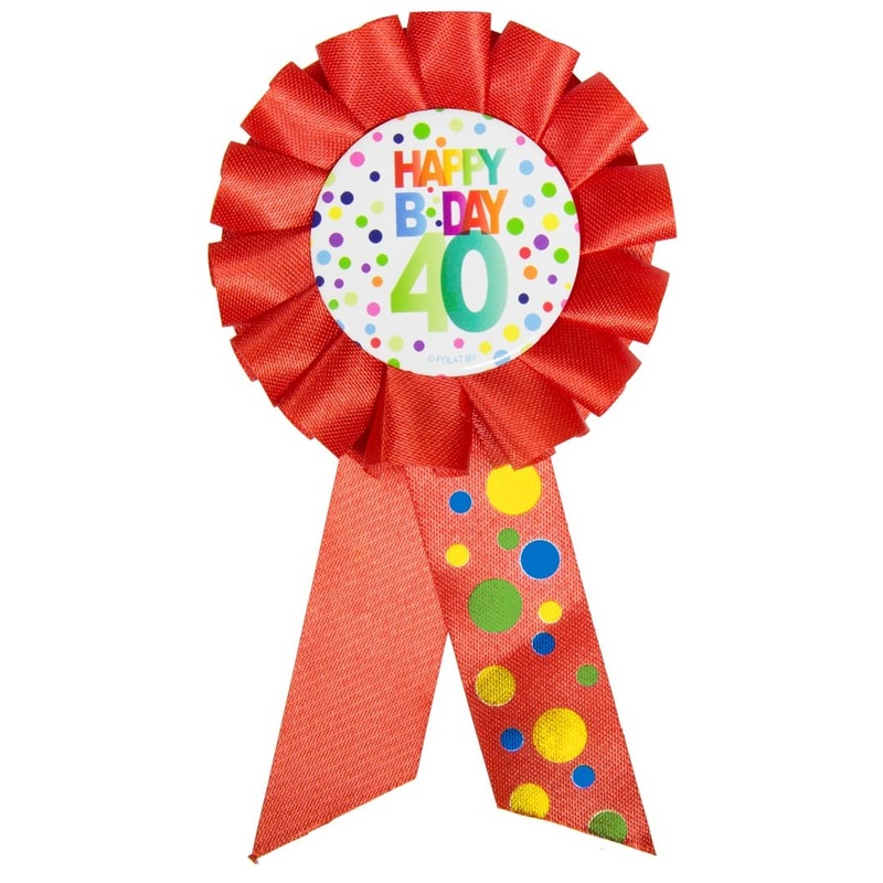 Splendid 40th Birthday Button