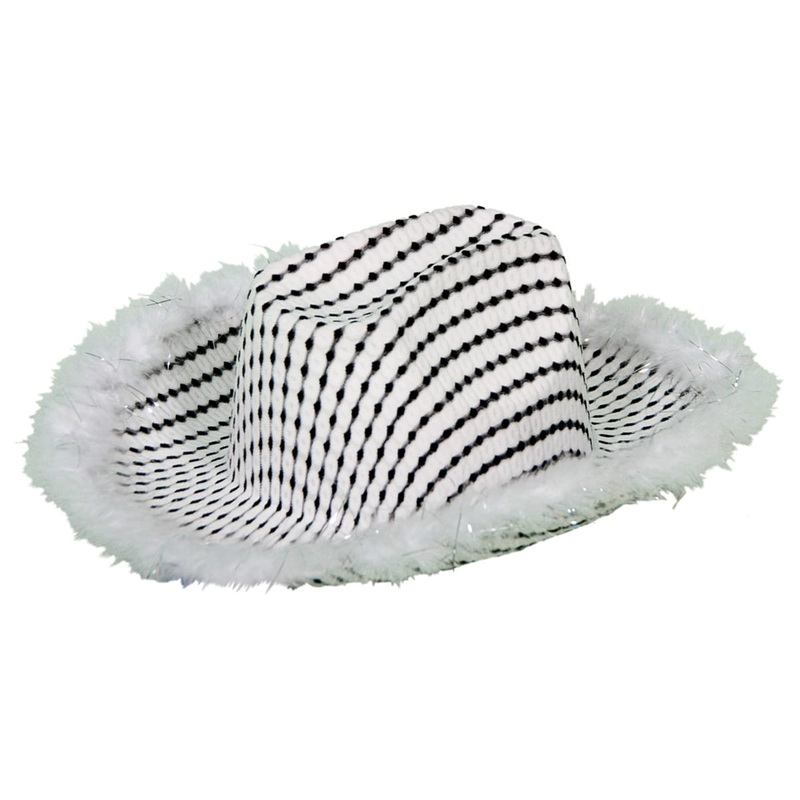 White psychedelic cowboy hat