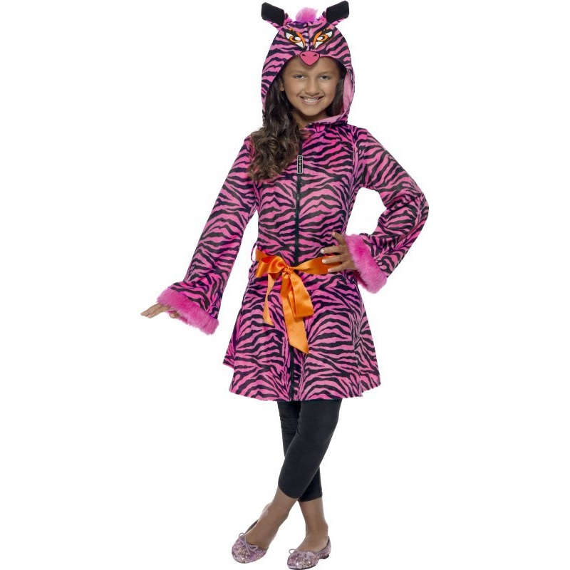 Zebra Queen Pink-Black children's costume