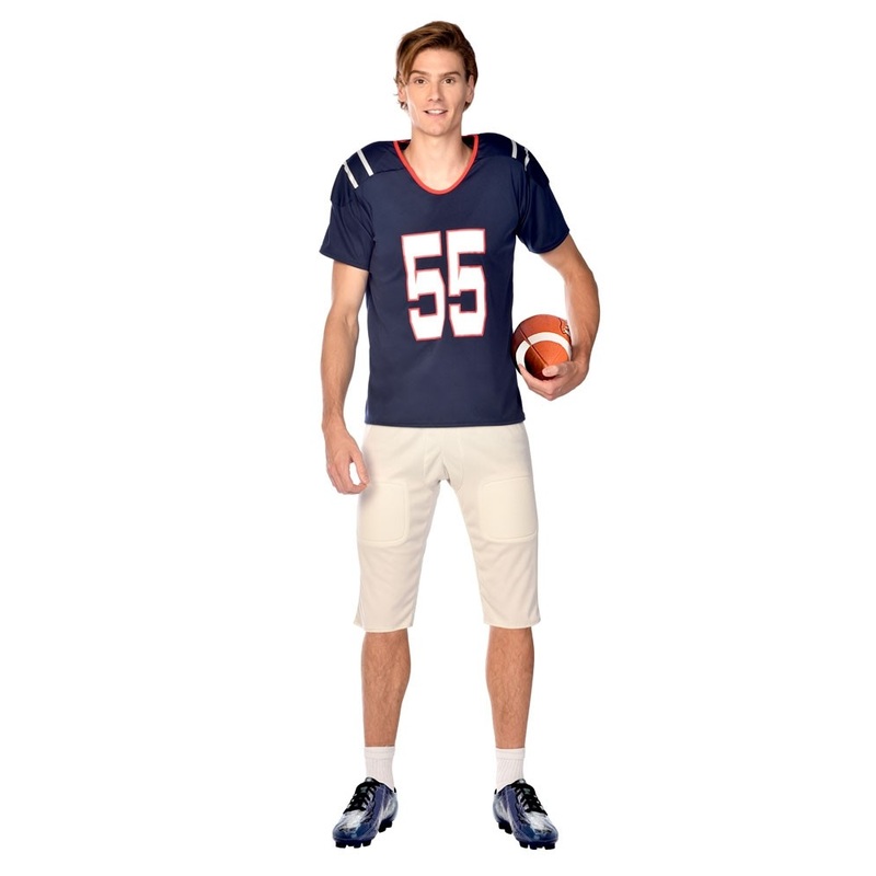 American Football Quarterback Costume Men's S
