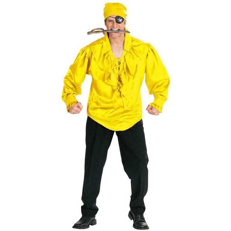 Yellow men's pirate shirt 50