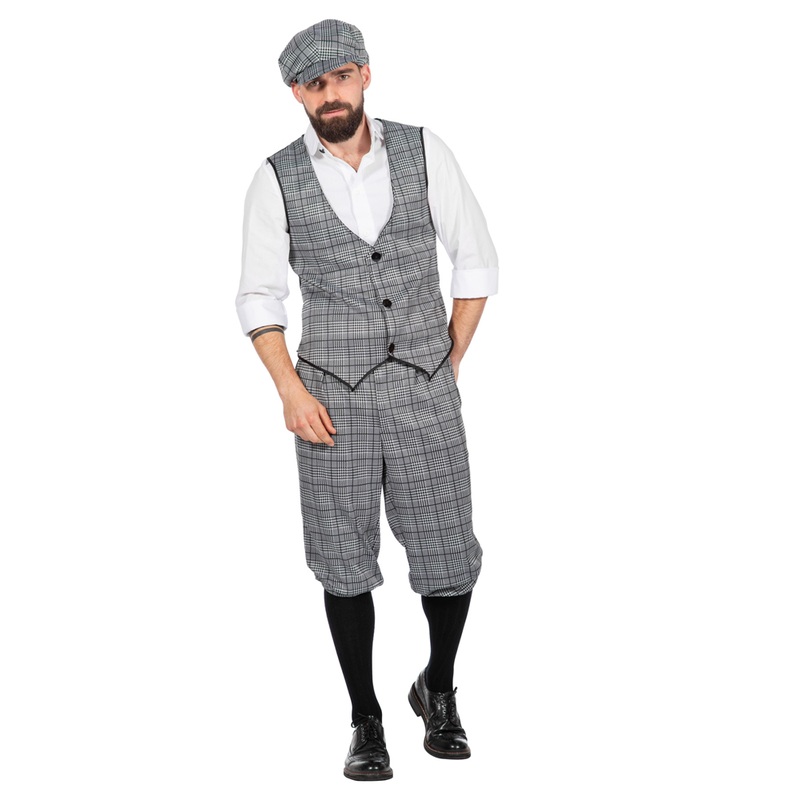 20s outfit costume for men checkered 46