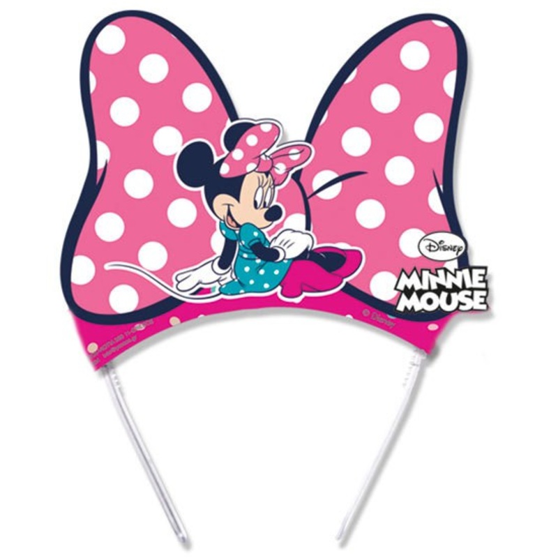 6 Minnie Mouse dots party headband