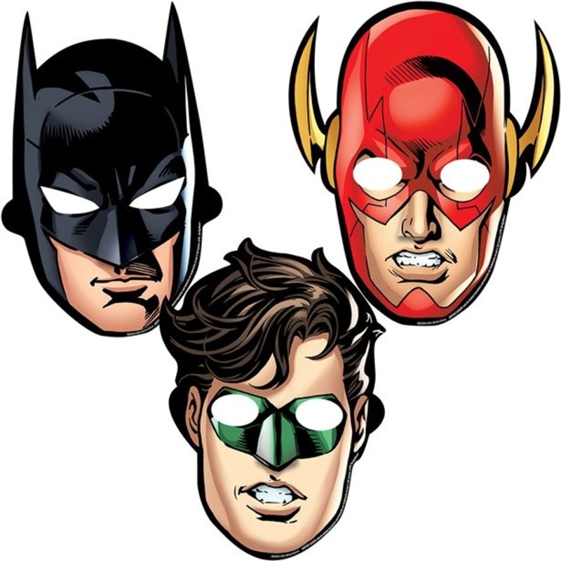 8 superhero party masks