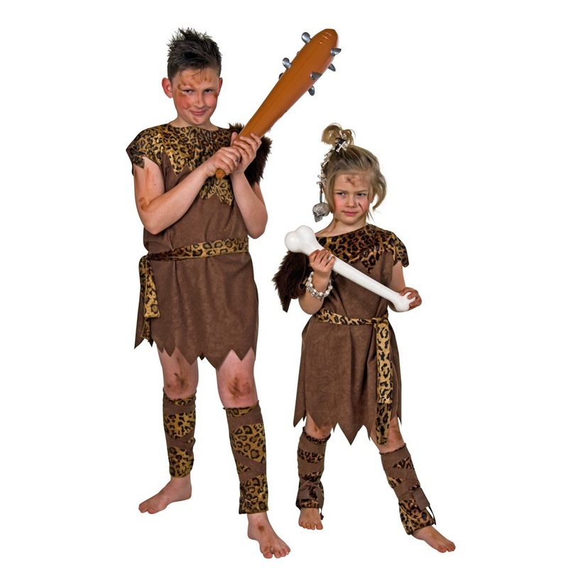 Stone age cave child costume
