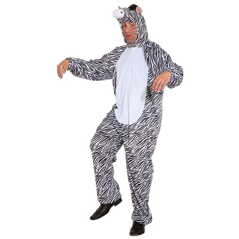 Zebra costume jumpsuit 48-52