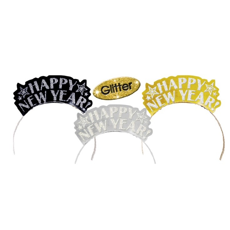 12 New Year's Eve crowns 3-colored