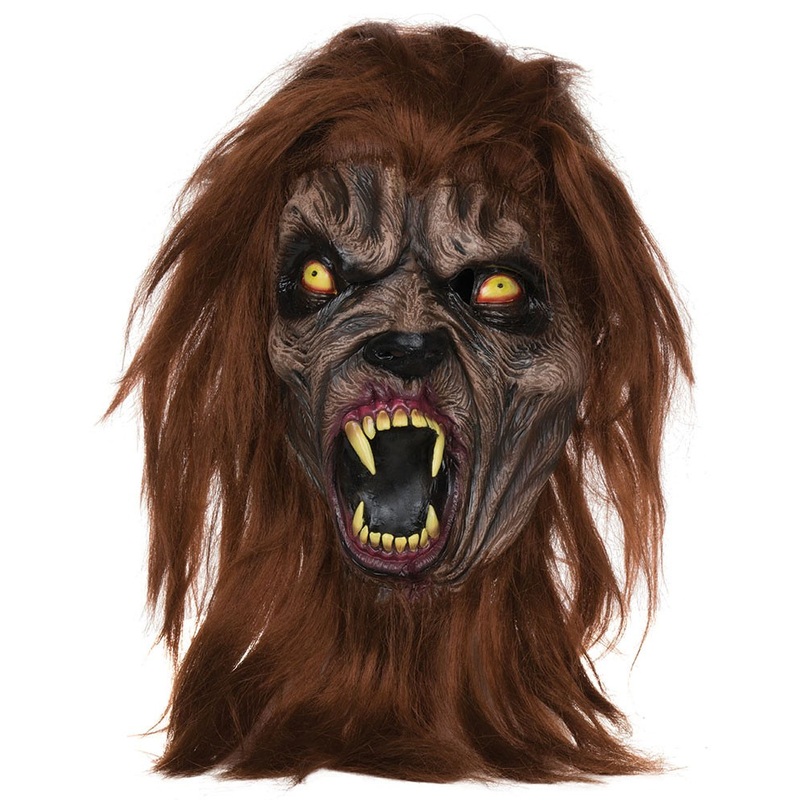 Angry werewolf beast mask hairy