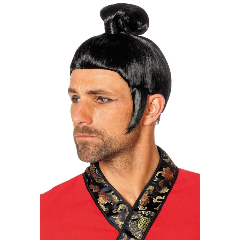 Asian samurai wig
