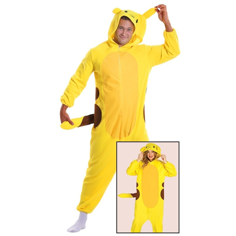 Yellow chinchilla overall for adults 38-40