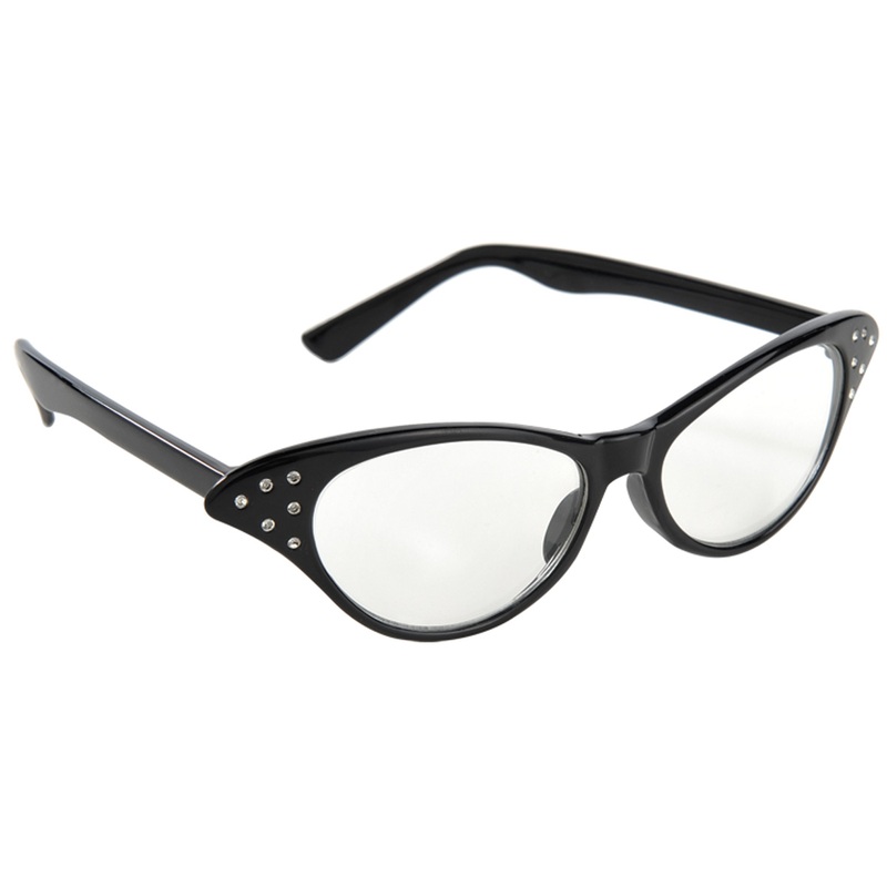 Stylish vintage glasses rockabilly black