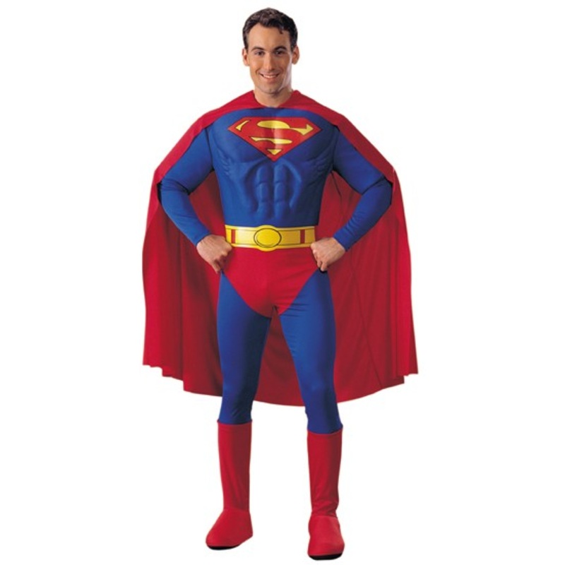 Superman muscle pack mens costume S