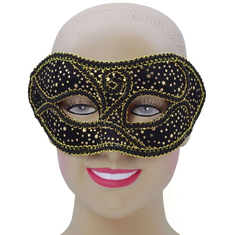 Venezia mask Stella in black and gold