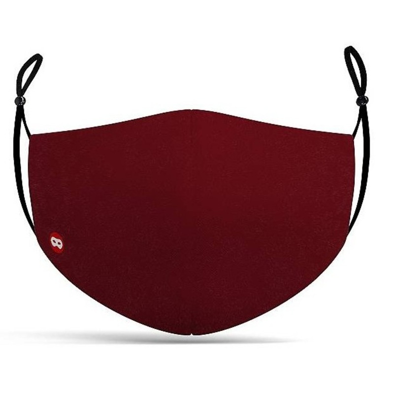Wine-red mouth and nose mask