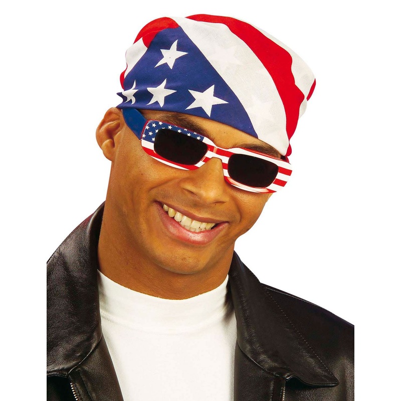 US flag bandana 55x55cm