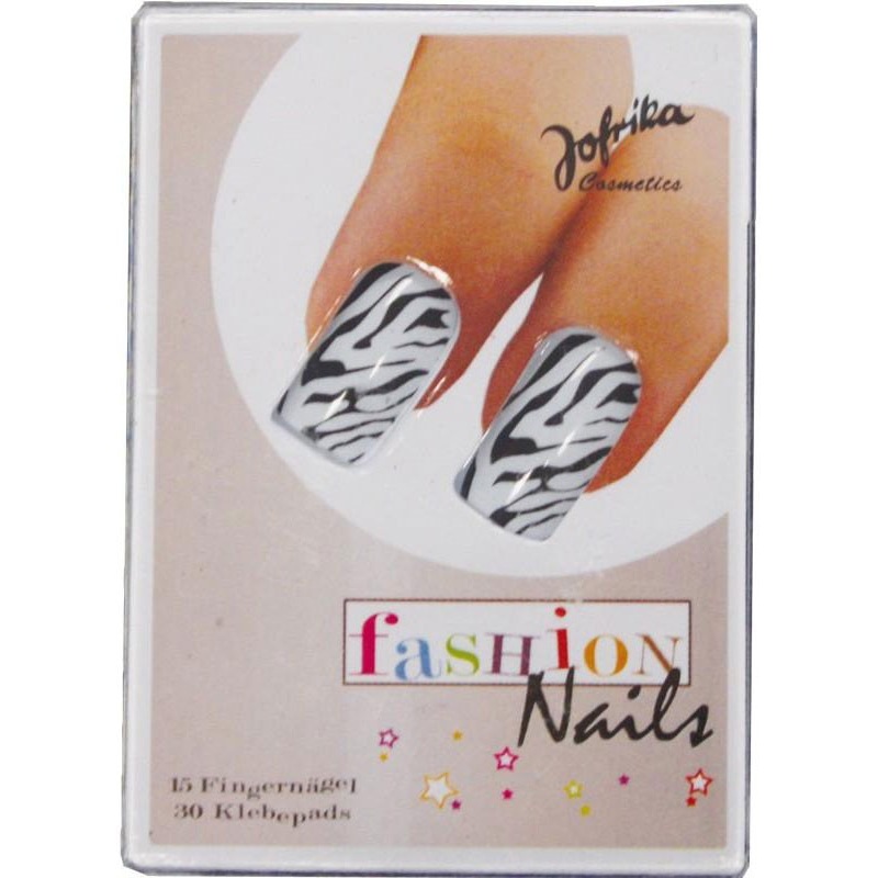 Zebra Safari artificial fingernails