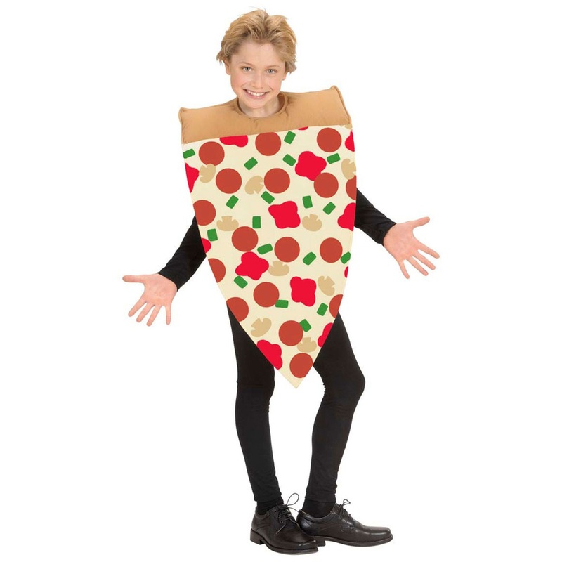 Appetizing pizza slice child costume