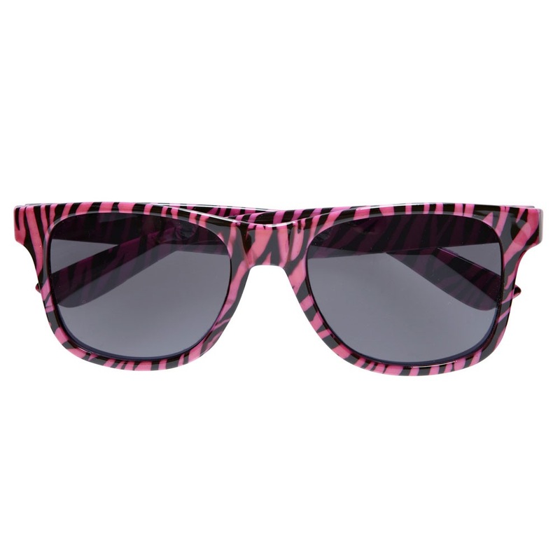 Zebra glasses pink