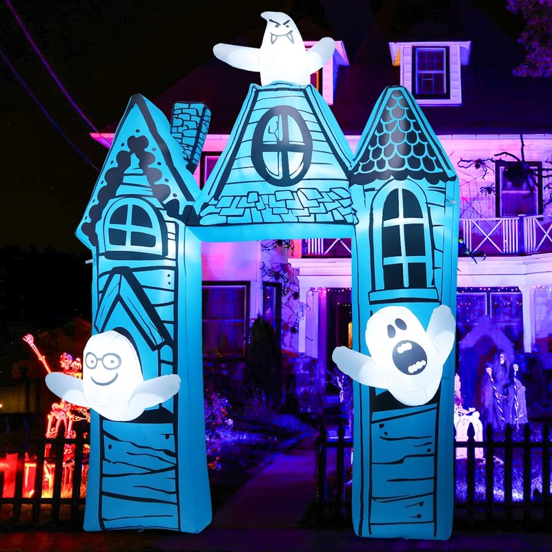11.4ft Halloween Inflatable - Haunted House Giant Archway