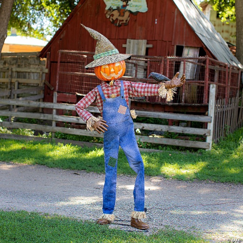 6ft Animated Whimsical Scarecrow Prop