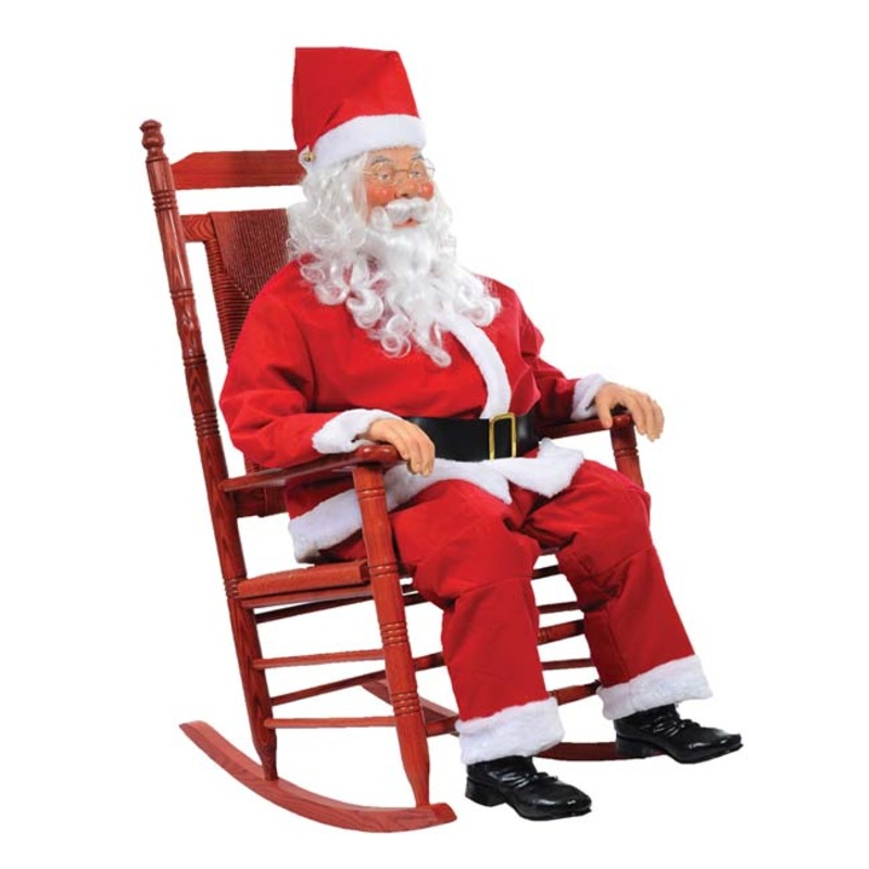 Rocking Chair Animated Santa