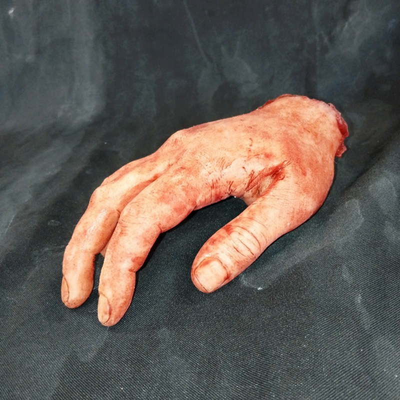 Silicone Female Severed Hand - Blood Wash
