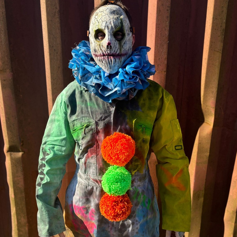 Skittles Clown Costume XL