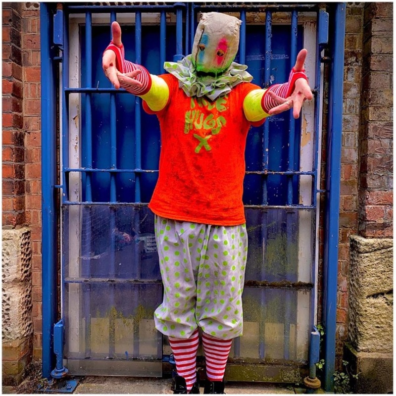 Spiral Clown Costume - FREE HUGS XL