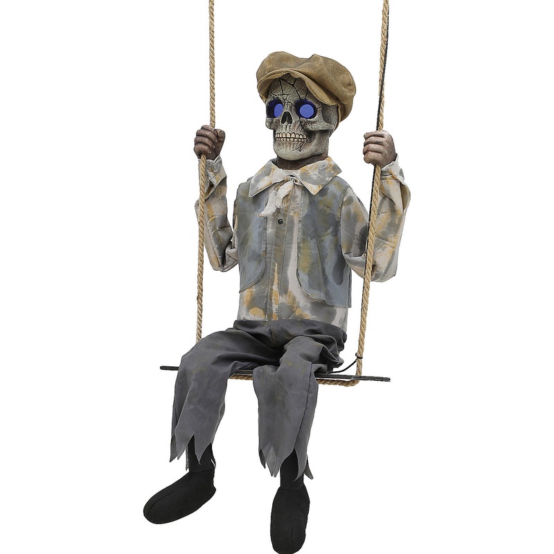 Swinging Skeleton Boy Animated Prop