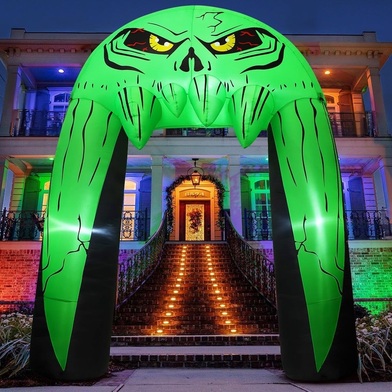10ft Halloween Inflatable - Giant Monster Mouth Archway