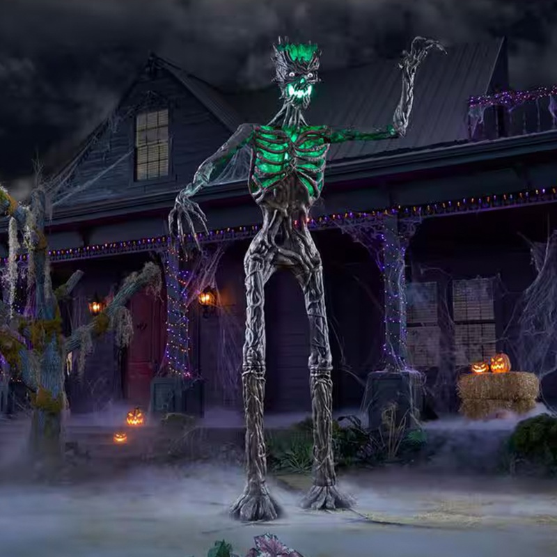 12ft Giant Inferno Deadwood Skeleton Animated Prop