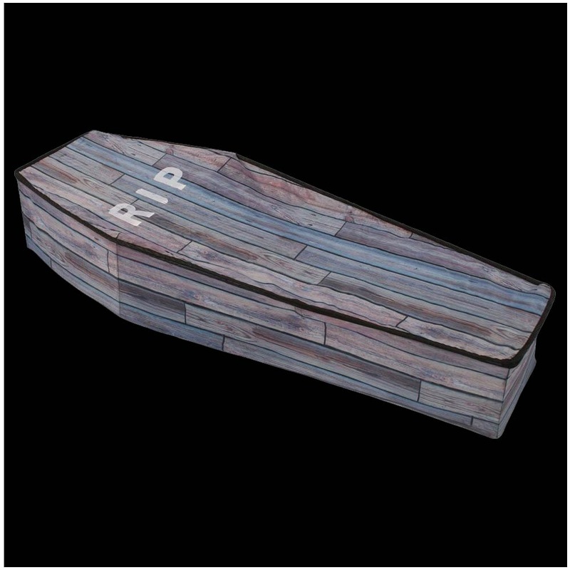 Wood Effect Coffin Prop