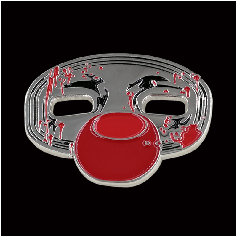 Halloween 4 Jamie Lloyd Clown Mask Enamel Pin