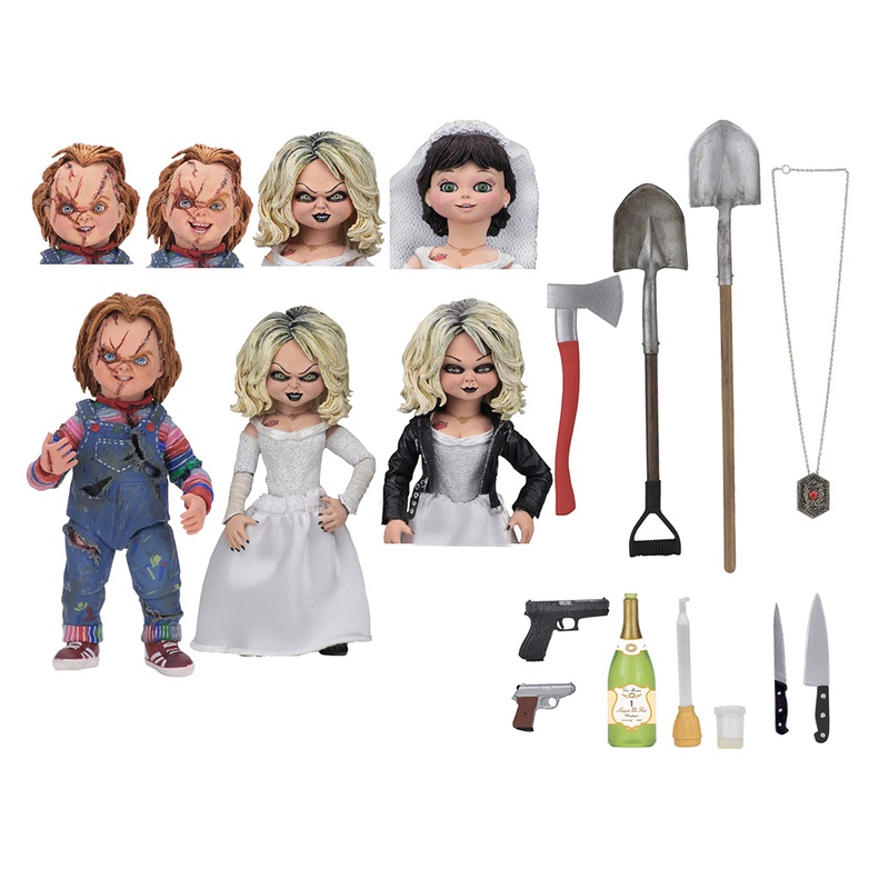 NECA Bride of Chucky 7" Chucky & Tiffany 2 Pack