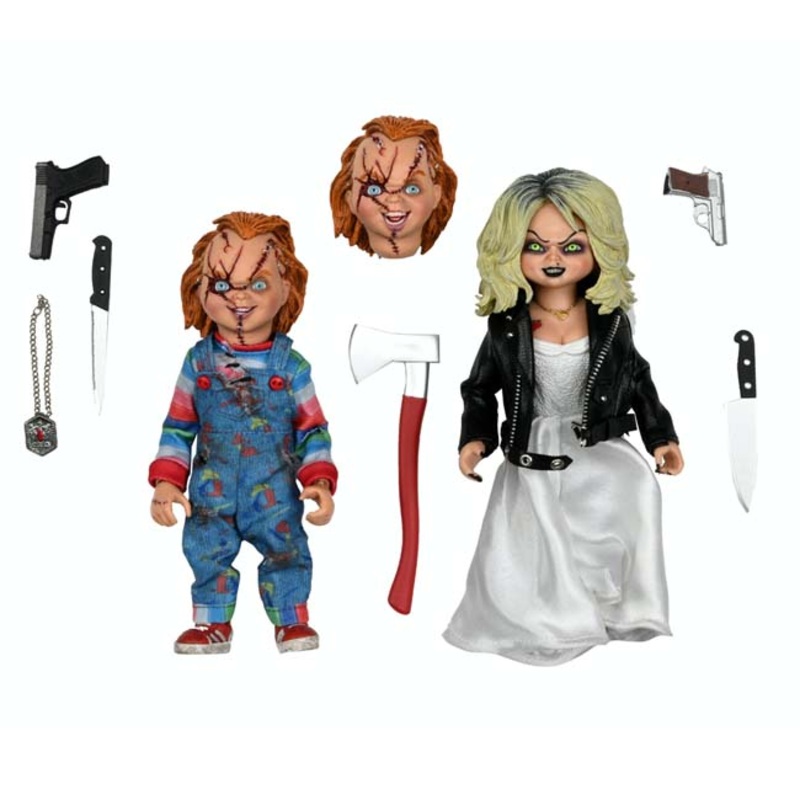 NECA Bride of Chucky - 8" Scale Clothed Figure - Chucky & Tiffany 2 Pack
