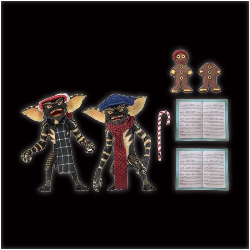 NECA Gremlin 7' Christmas Carol Winter Scene Twin Pack (Set 1)