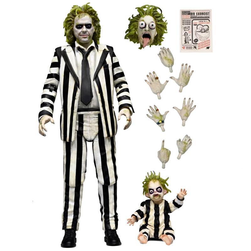 NECA Beetlejuice - Striped Suit Ultimate 7" Scale Action Figure
