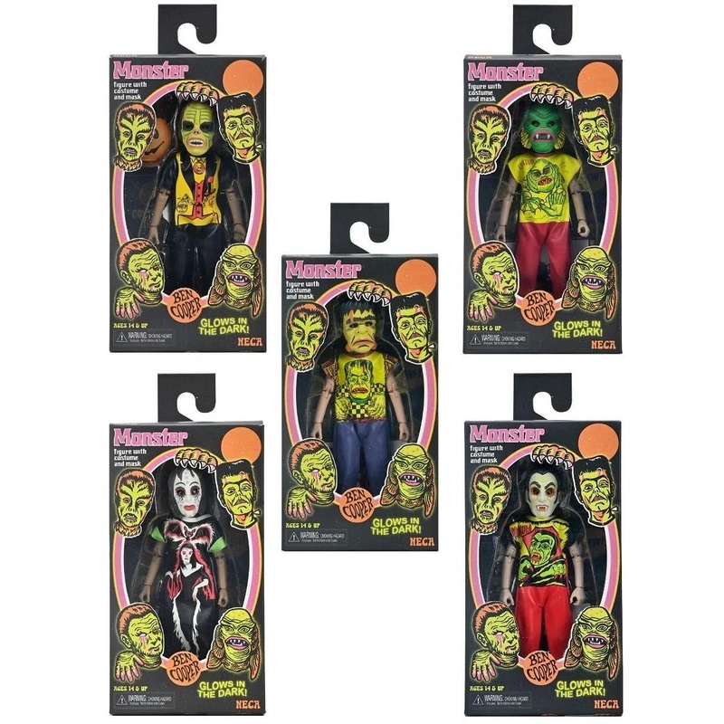 NECA  Ben Cooper Kids Costume Collection (Series 1) Glow in the Dark 6 Clothed Figure Set of 5