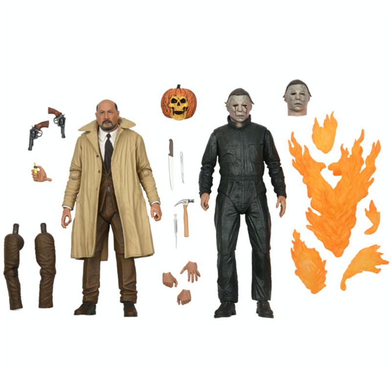 NECA Halloween 2 - Michael Myers & Dr Loomis 7" Ultimate Action Figure 2 Pack