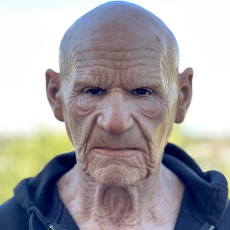 Silicone Old Man Mask - The Prune