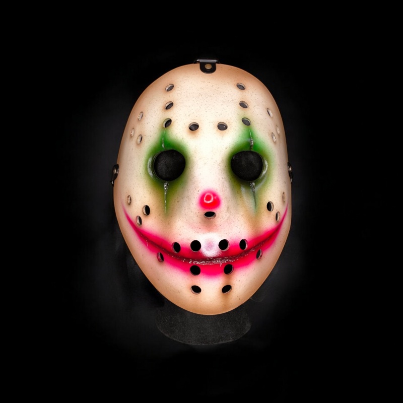 Clown Hockey Mask - Green