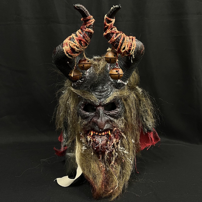 Krampus Mask with Hood (Midnight)