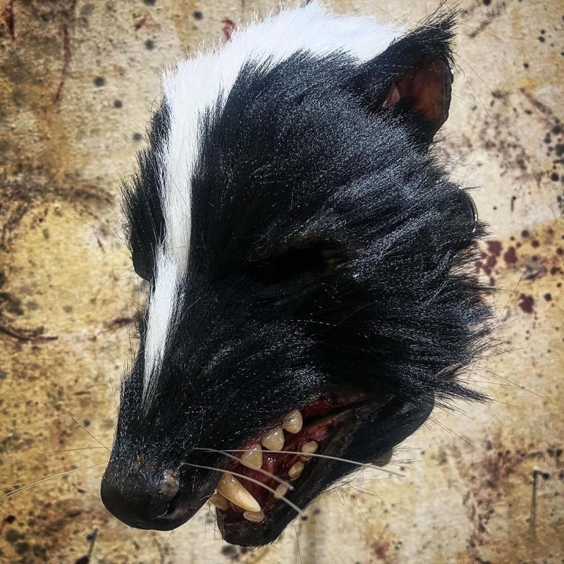 Skunk Roadkill Mask