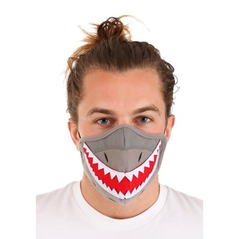 Adult's Shark Sublimated Face Mask