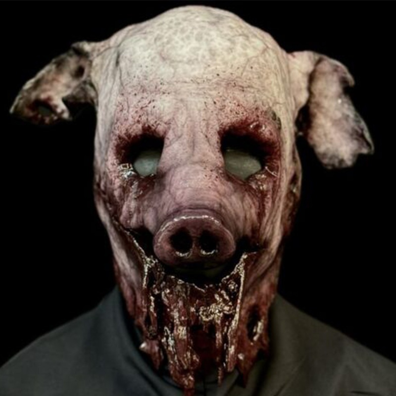 "Meat Bag" Silicone Half Mask (Pale)