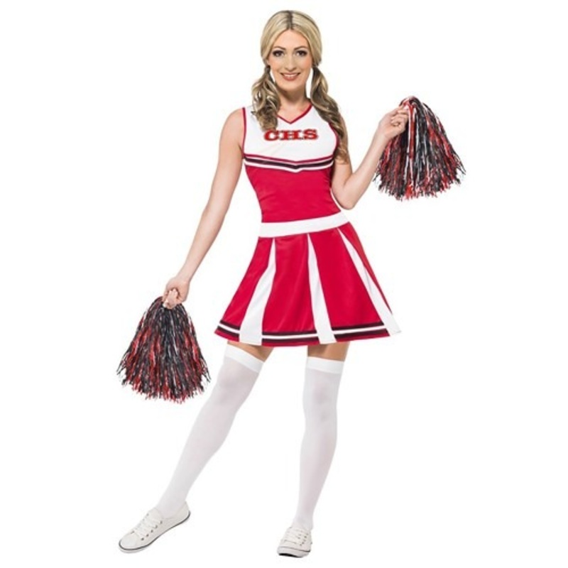 Women's Red Cheerleader Costume