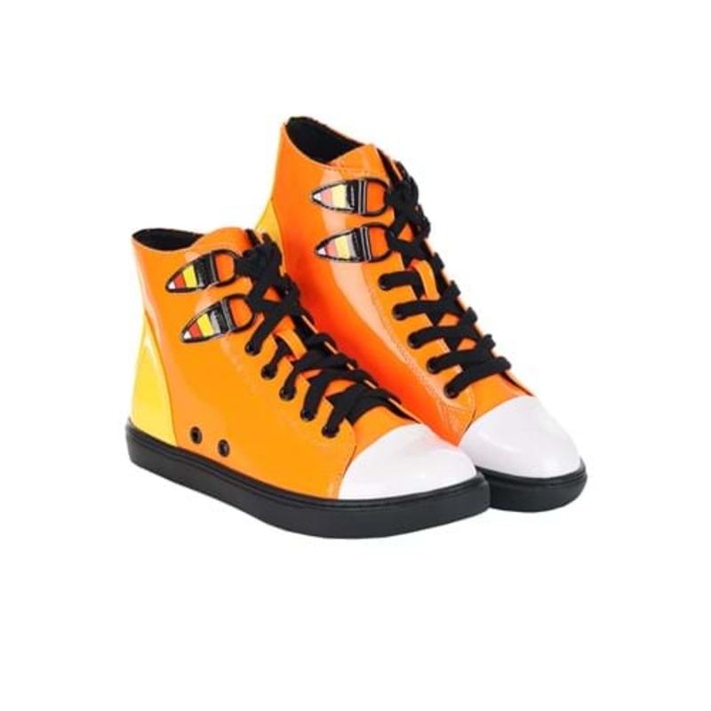 Chelsea Patent Leather Candy Corn High Top Sneakers